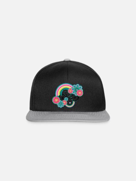 Regenbogen im Frühling - Snapback Cap - Schwarz/Grau