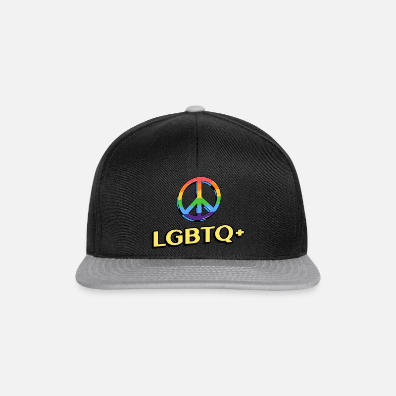 LGBTQ+ Design - Snapback Cap - black/grey