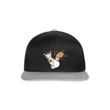 Ecuciole - Casquette snapback - noir/gris - Devant