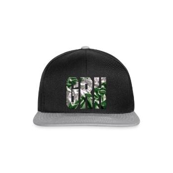 GRH grün weiß - Snapback Cap - Schwarz/Grau - Vorne