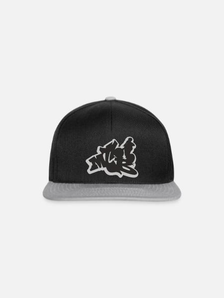 MTB Mountainbike - Snapback Cap - Schwarz/Grau