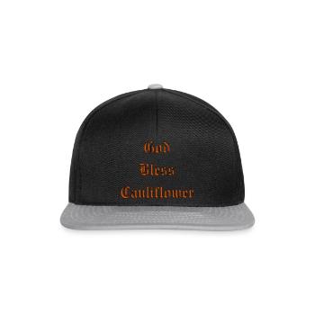 GodBlessCauliflower - Snapback Cap - black/grey - Front