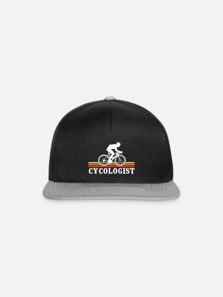 Cycologist cycling  - Snapback Cap - Schwarz/Grau