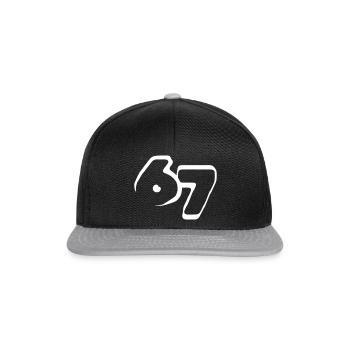 67 « six sept » tirés - Casquette snapback - noir/gris - Devant