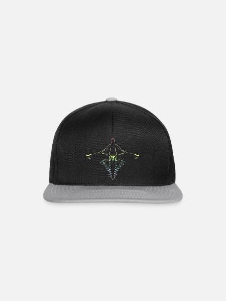  Rudern - Snapback Cap - Schwarz/Grau