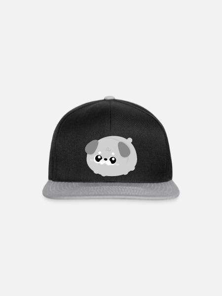 Fluffy Schnauzer - Snapback Cap - Schwarz/Grau