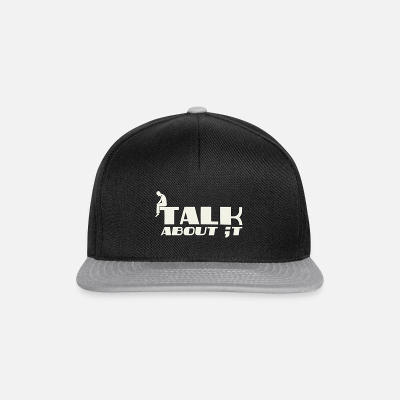 Parlez-en - Casquette snapback - noir/gris