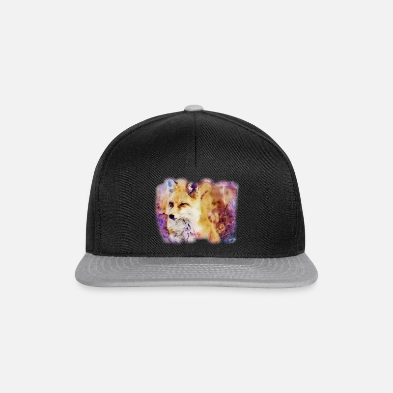 Der nette Herr Fuchs - Snapback Cap - Schwarz/Grau