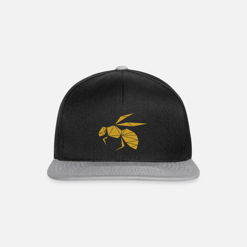 Biene Wespe - Snapback Cap - Schwarz/Grau
