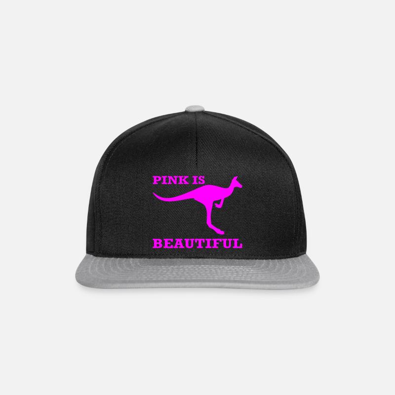 Pink ist wunderschön - Snapback Cap - Schwarz/Grau