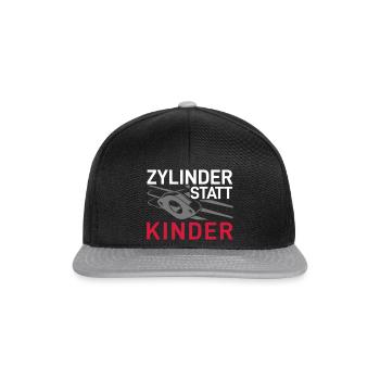 CYLINDRES AU LIEU DE L’ENFANT SYMBOLE - Casquette snapback - noir/gris - Devant