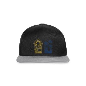 Soleil Lune Environnement Défenseur de la nature Nature - Casquette snapback - noir/gris - Devant
