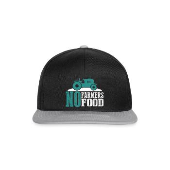 landwirt farmer - Snapback Cap - Schwarz/Grau - Vorne