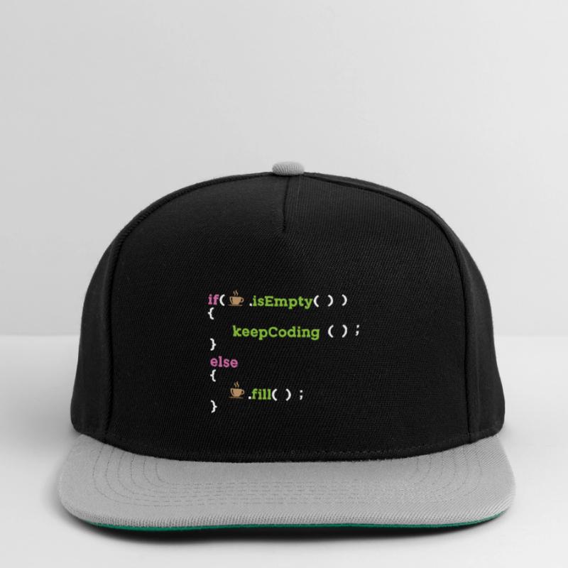 Code Coder Programmierer Software Coding Nerd Snapback Cap