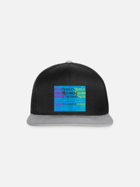 Modern Mandoline Method - Collage - Snapback Cap - Schwarz/Grau