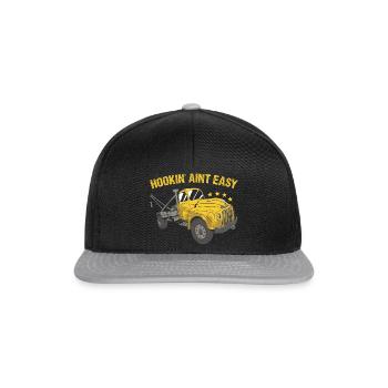Hookin' Aint Opérateur de dépanneuse facile - Casquette snapback - noir/gris - Devant