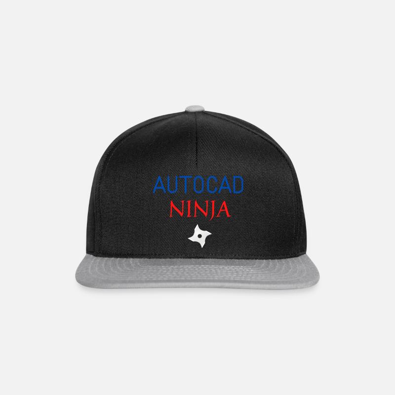 AutoCAD Ninja - Snapback Cap - black/grey