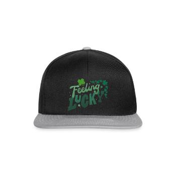 Feeling Lucky - Casquette snapback - noir/gris - Devant