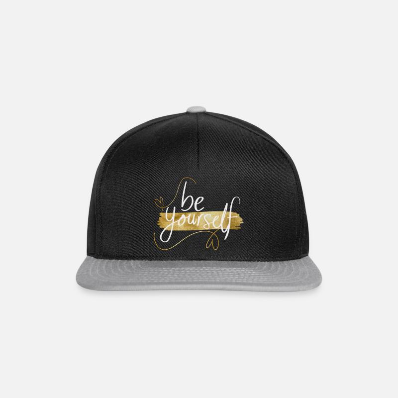 Soyez vous-même - Casquette snapback - noir/gris