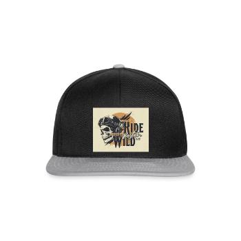 Ride Wild - Snapback Cap - Schwarz/Grau - Vorne