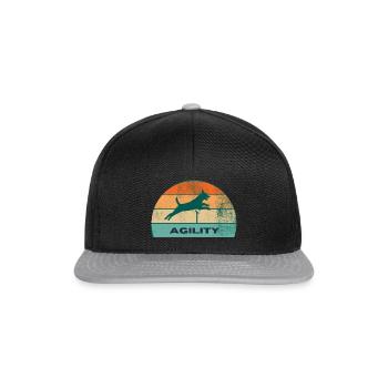 Sports canins - agility - Casquette snapback - noir/gris - Devant