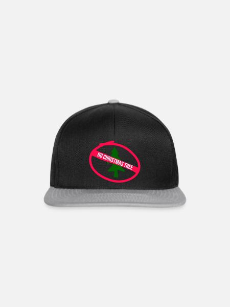 No Christmas Tree - Snapback Cap - Schwarz/Grau