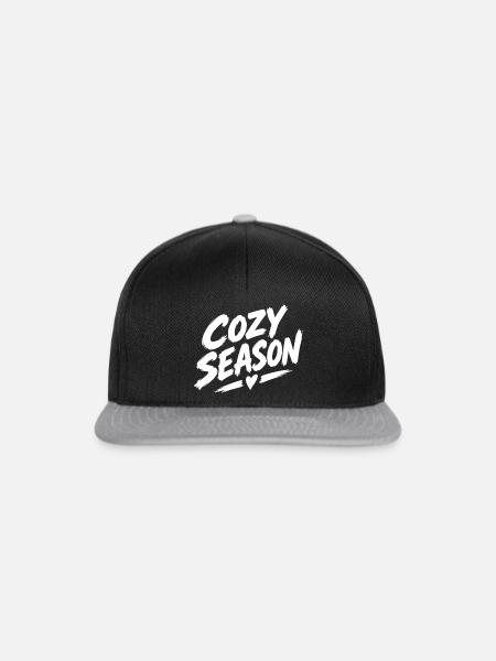 COZY SEASON - Snapback Cap - Schwarz/Grau