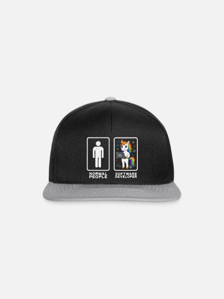 Softwareentwickler Frauen - Snapback Cap - Schwarz/Grau
