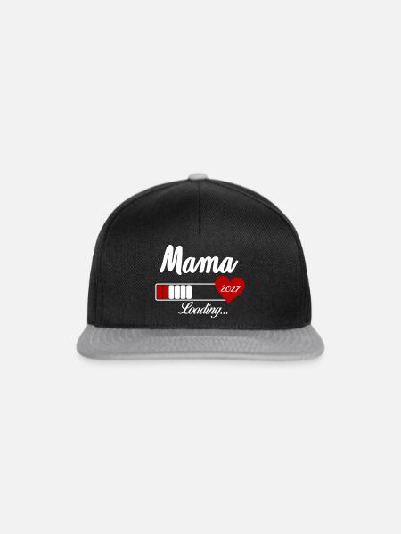 Mama Loading 2027 Herz - Snapback Cap - Schwarz/Grau