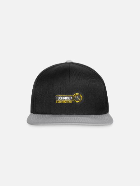 Techniker - Snapback Cap - Schwarz/Grau