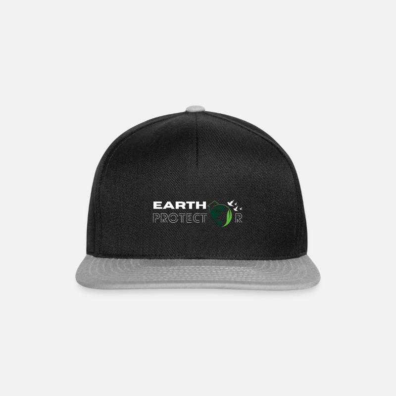 Earth protector - Casquette snapback - noir/gris