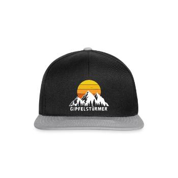 Gipfel-stürmer - Snapback Cap - Schwarz/Grau - Vorne