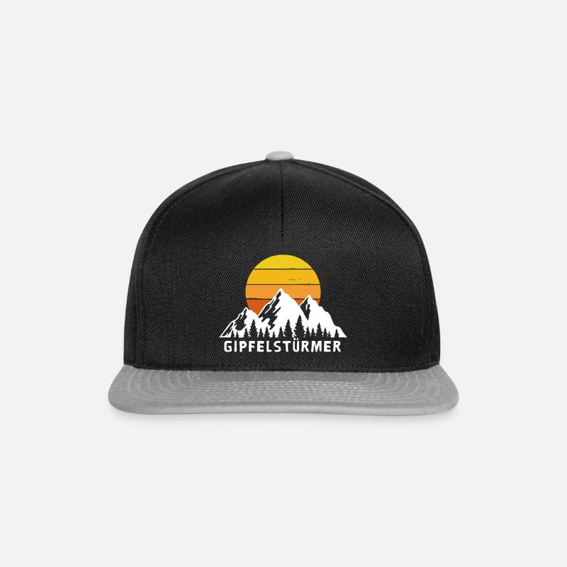 Gipfel-stürmer - Snapback Cap - Schwarz/Grau