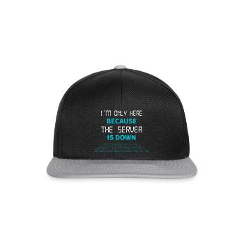 Erreur de téléchargement du serveur Nerd Coder 404 - Casquette snapback - noir/gris - Devant