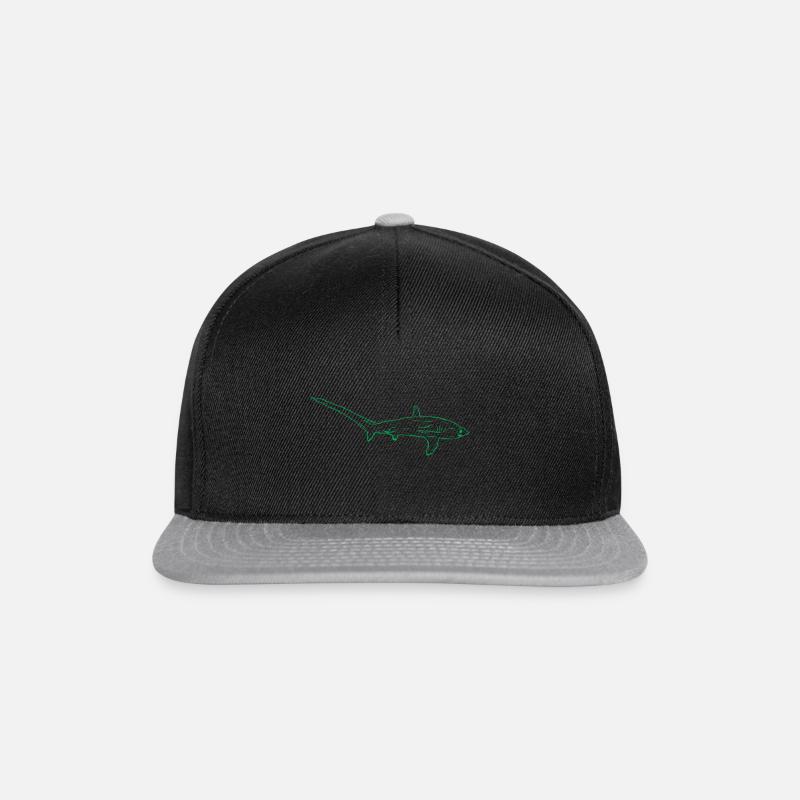Thresher shark - Snapback Cap - black/grey
