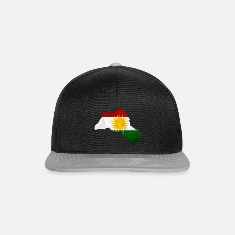 Kurdistan - Snapback Cap - Schwarz/Grau