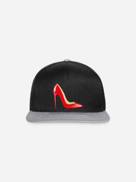 Smiley High Heels - Snapback Cap - Schwarz/Grau