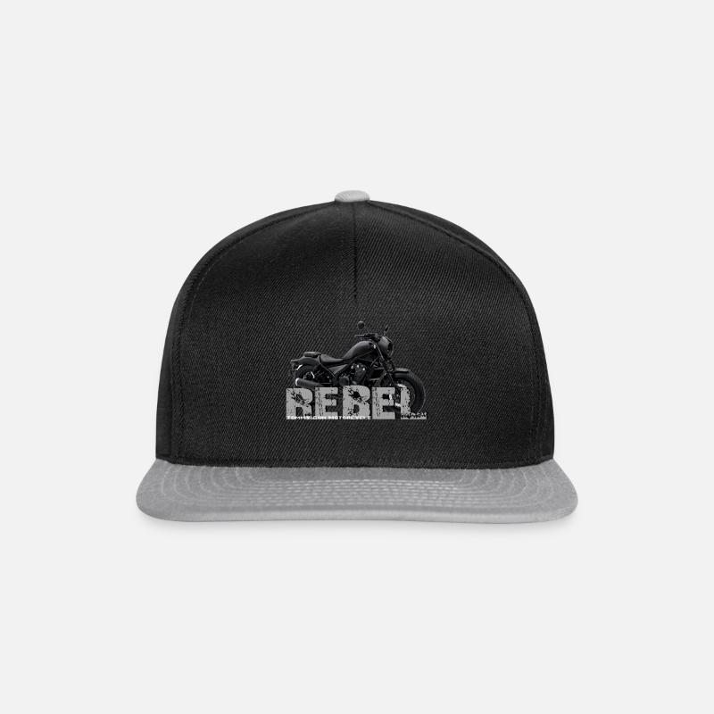 Rebel 500 - Snapback Cap - Schwarz/Grau