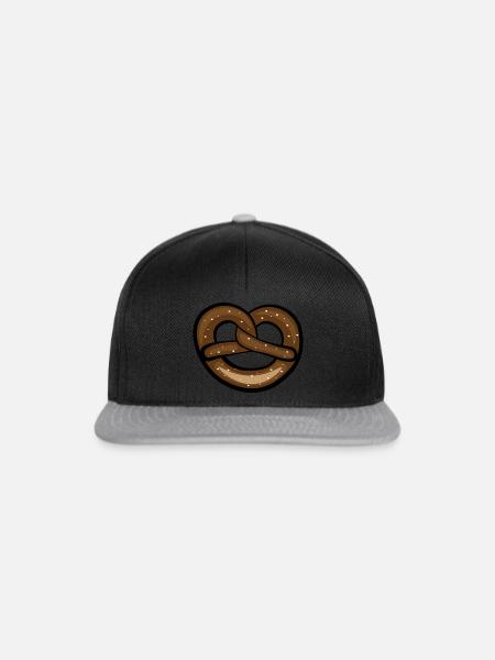 Breze, Brezn, Bayern, Bavaria - Snapback Cap - Schwarz/Grau