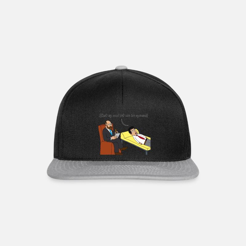 Therapie - Snapback Cap - Schwarz/Grau