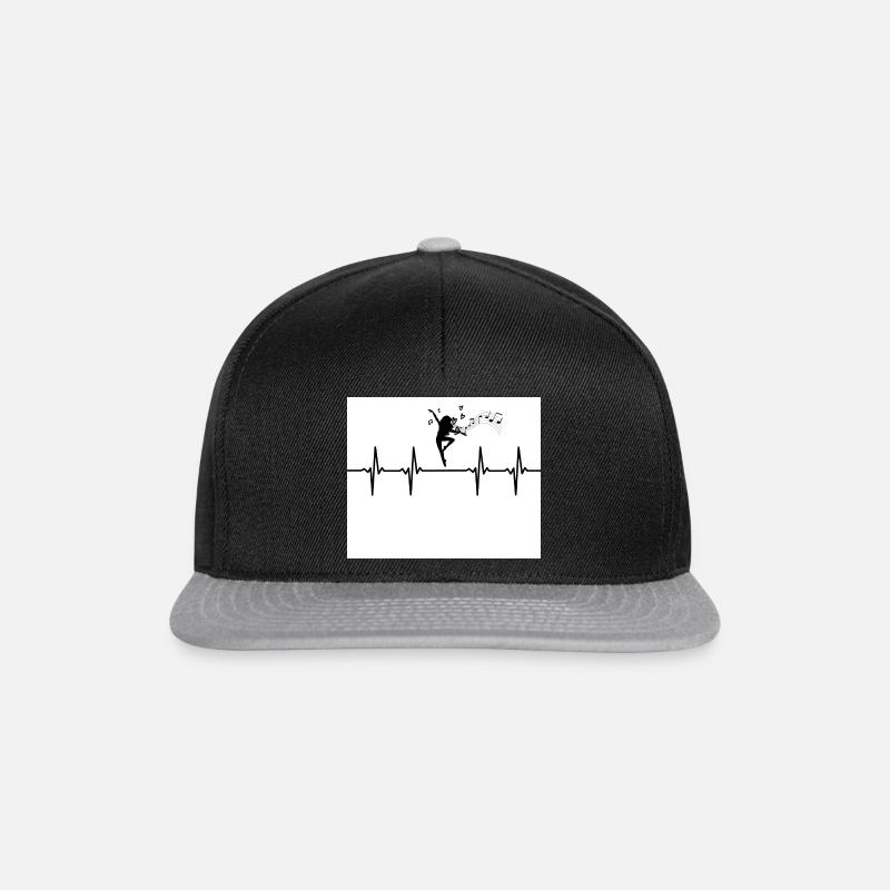 I Love Music - Snapback Cap - Schwarz/Grau