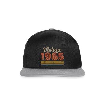 Anniversaire Vintage 1965 Édition Limitée - 1965 - Casquette snapback - noir/gris - Devant