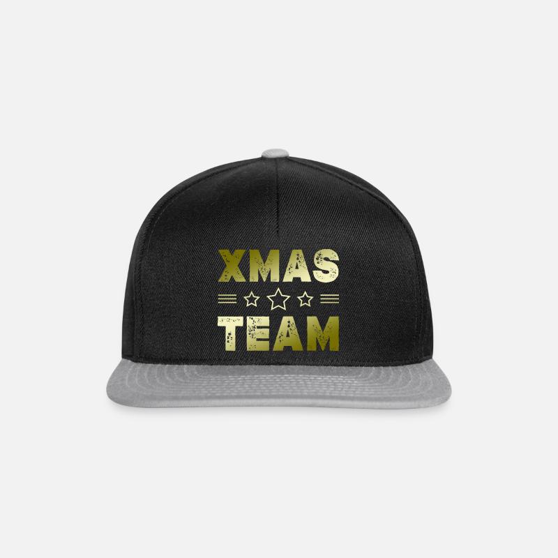 Xmas Team - Snapback Cap - Schwarz/Grau