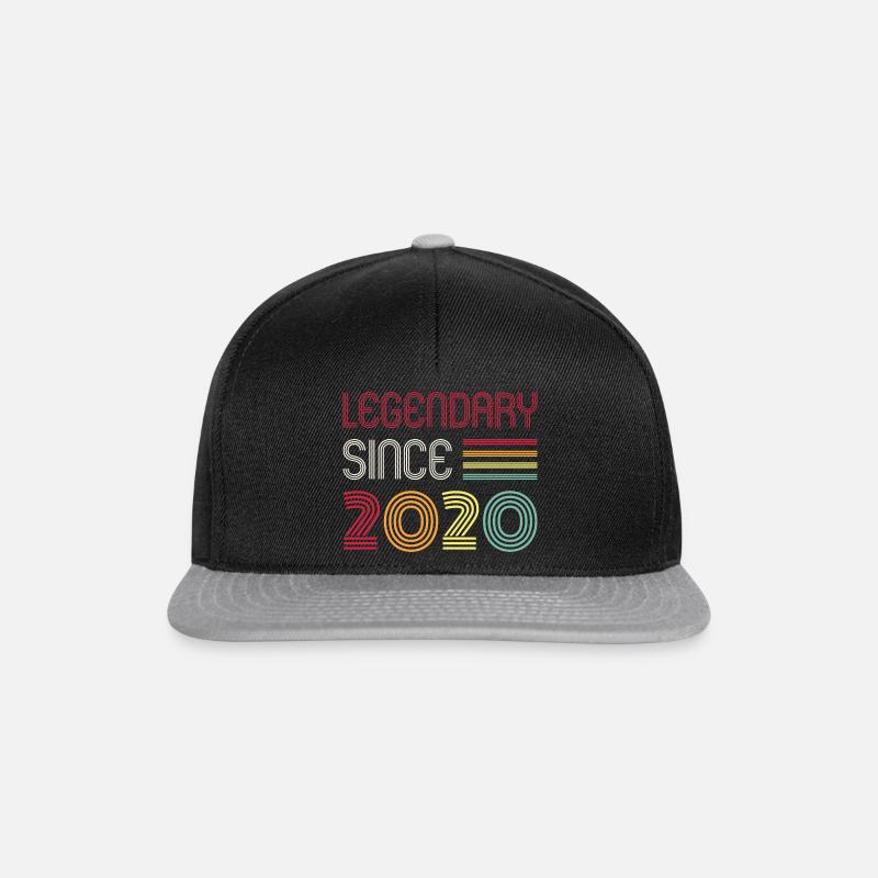 Birthday Legendary Since 2020 - Snapback Cap - Schwarz/Grau