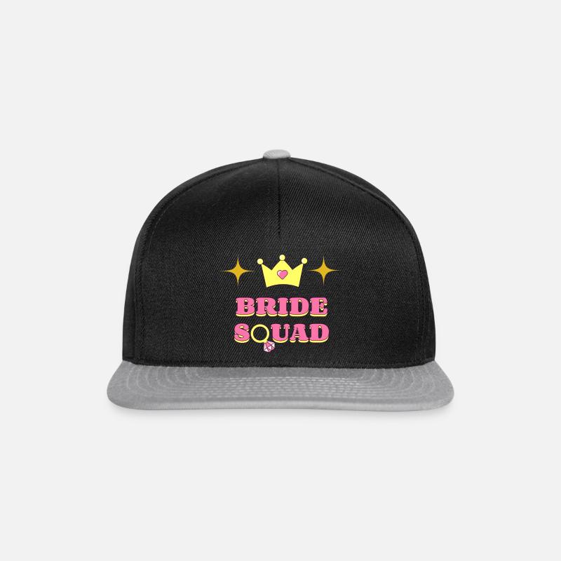 Bride Squad - Snapback Cap - Schwarz/Grau