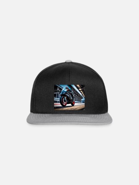 Rennmaschine - Snapback Cap - Schwarz/Grau