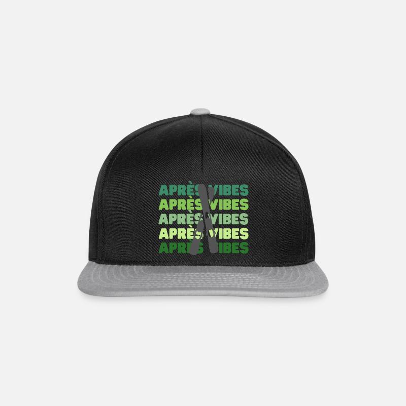 Après Ski vibes - Snapback Cap - Schwarz/Grau