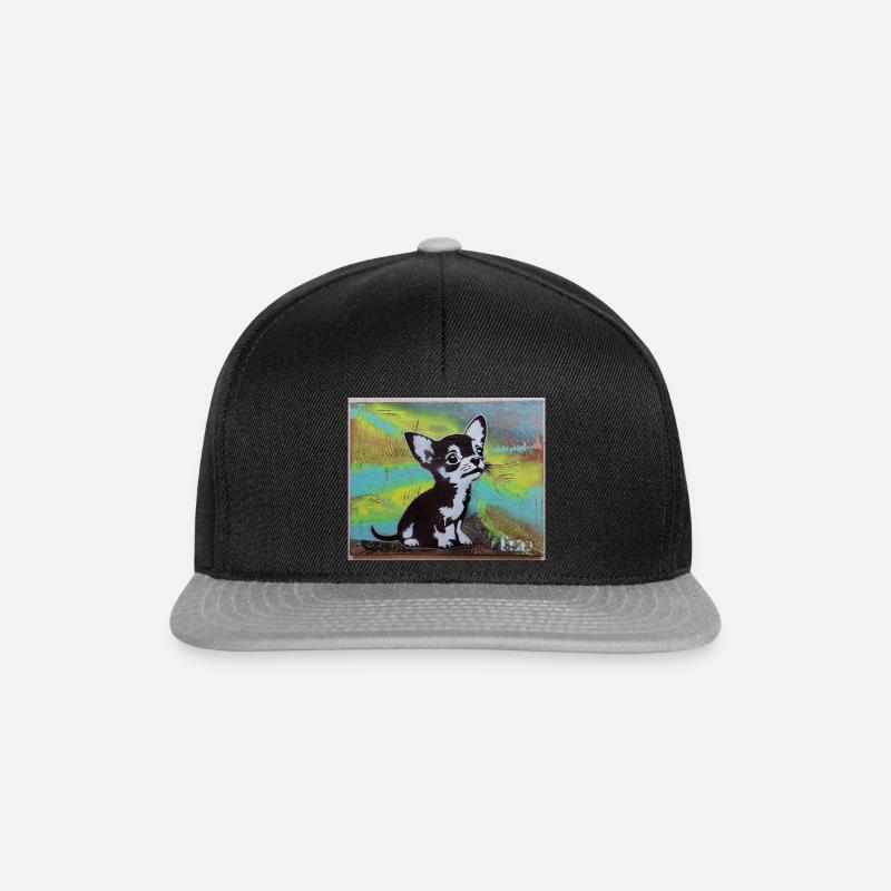 Chihuahua - Snapback Cap - black/grey