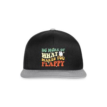 Mach mehr von dem, was dich schlaff macht - Penguin Lover - Snapback Cap - Schwarz/Grau - Vorne
