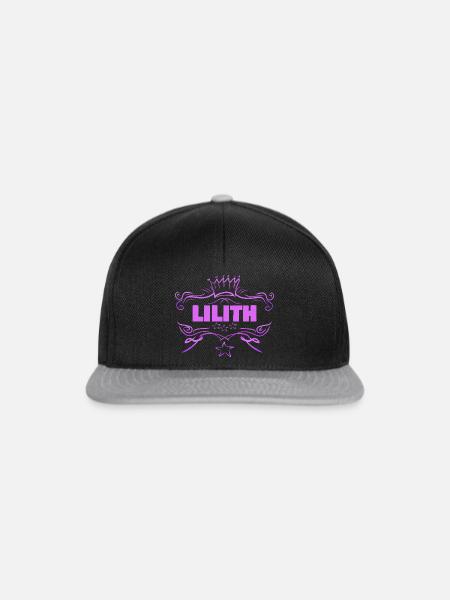 Lilith - Snapback Cap - Schwarz/Grau
